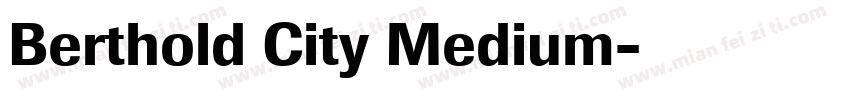 Berthold City Medium字体转换